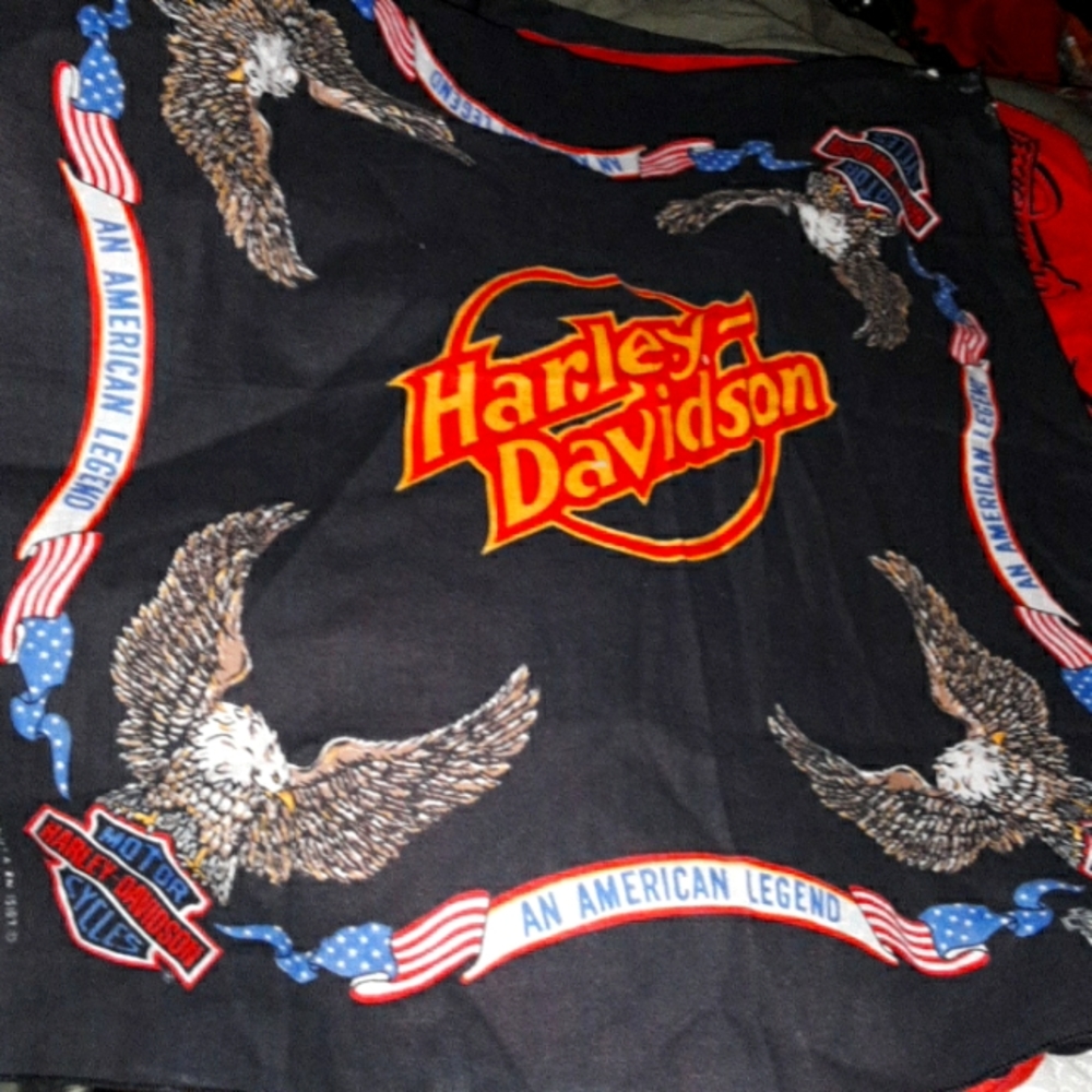 Antique Harley Davidson bandana